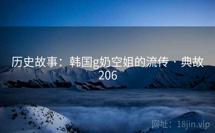 历史故事：韩国g奶空姐的流传 · 典故206